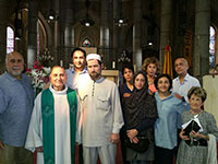 Visite des églises pendant la messe des responsables religieux du RIAM